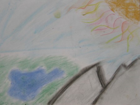 Ausblick in die Bergegr